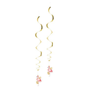 Hawaii Hangdecoratie Flamingo 85cm 2st, Verzenden, Nieuw