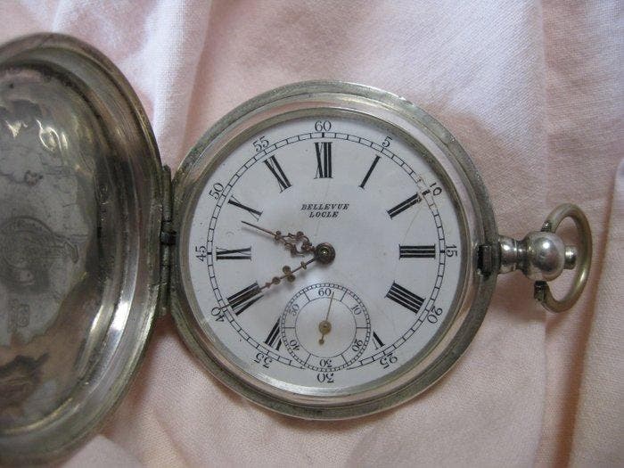 Bellevue - Locle Svizzera - 72542 - 1850-1900, Handtassen en Accessoires, Horloges | Heren