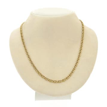 Gouden fantasie schakelketting, Ophalen of Verzenden, Gebruikt, Goud, Goud