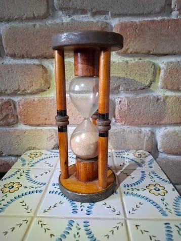 Zandloper - IJzer, Glas, Hout - 1950-1960