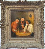 David Teniers le Jeune (XIX), After - Joueurs de Cartes -, Antiek en Kunst