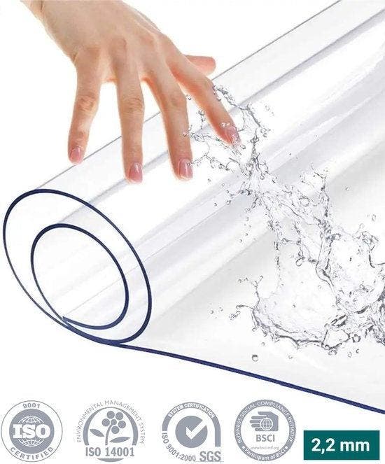 2dekans | HOMEWELL Tafelbeschermer Transparant Glashelder, Huis en Inrichting, Woonaccessoires | Overige, Ophalen of Verzenden