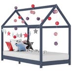 vidaXL Kinderbedframe massief grenenhout grijs 90x200 cm, Kinderen en Baby's, Verzenden, Nieuw
