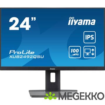 Iiyama ProLite XUB2492QSU-B1 24  Quad HD 100Hz IPS Monitor, Verzenden
