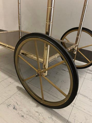 Chariot de service - Métal, Verre