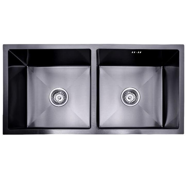 Lendo Online Évier de Cuisine Double Bac Inox 87×44, Maison & Meubles, Cuisine | Ustensiles de cuisine
