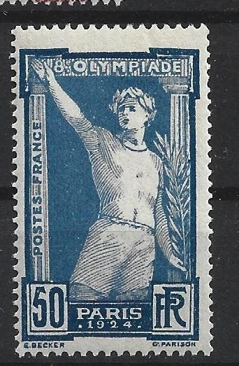 Frankrijk 1924 - 1924 Olympische Spelen in Parijs, Postzegels en Munten, Gestempeld