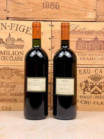 2000 , 1996 Antinori Solaia - Toscane IGT - 2 Flessen (0.75, Nieuw