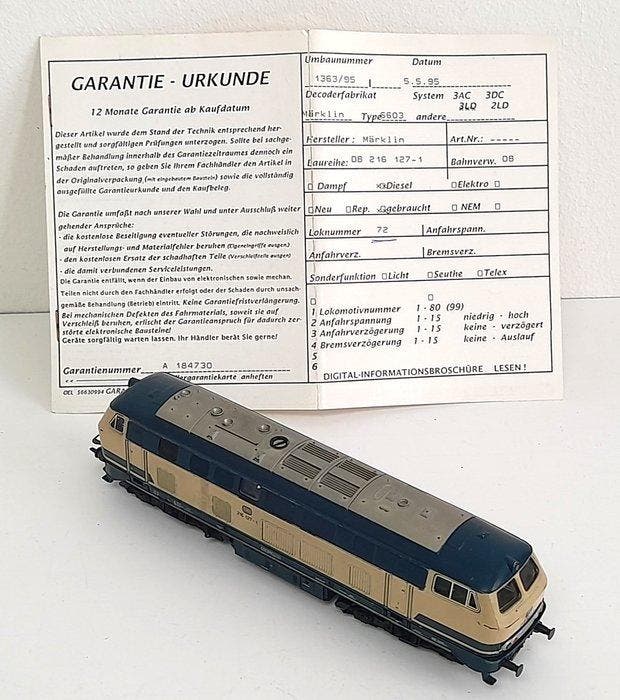 Märklin H0 - 3674 mit Decoder 6603 - Treinset (1) -, Hobby & Loisirs créatifs, Trains miniatures | HO