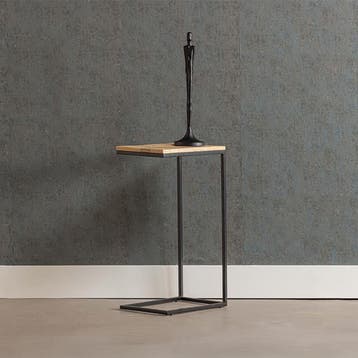 Bijzettafel Mangohout Alys (set Van 2), Huis en Inrichting, Tafels | Bijzettafels, Verzenden, Nieuw, Industriële meubels, Overige vormen
