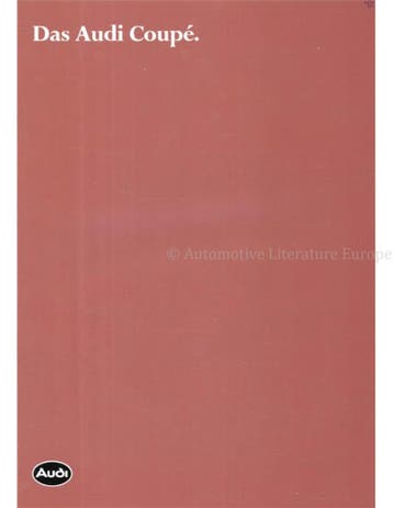 1981 AUDI COUPE BROCHURE DUITS