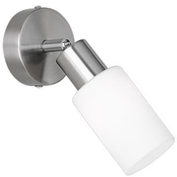 LED Wandspot Trion Smast - Mat Nikkel, E14 Fitting, Aluminiu, Huis en Inrichting, Lampen | Wandlampen, Verzenden, Nieuw