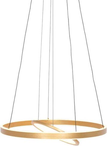 2dekans | Steinhauer - hanglamp - Ringlux - goud - glas, Ophalen of Verzenden