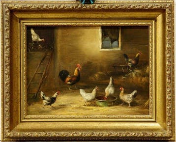 Wilhelm Albertus Lammers (1857-1913) - Stalinterieur met, Antiquités & Art