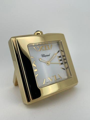 Horloge de table - Chopard - Contemporain Acier, Plaqué or -