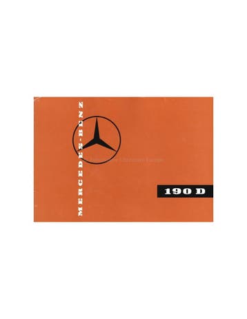 1959 MERCEDES BENZ 190D BROCHURE DUITS, Ophalen of Verzenden