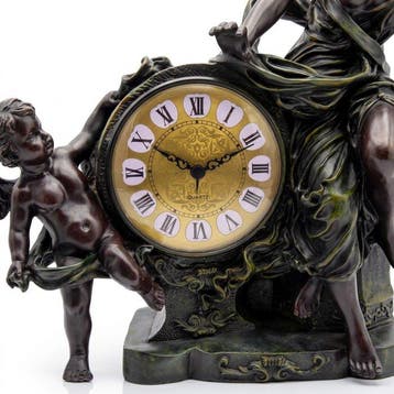 Figurale pendule - Hars, Messing - 1970-1980