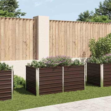 vidaXL Plantenbak verhoogd 160x80x77 cm gegalvaniseerd staal, Verzenden, Nieuw