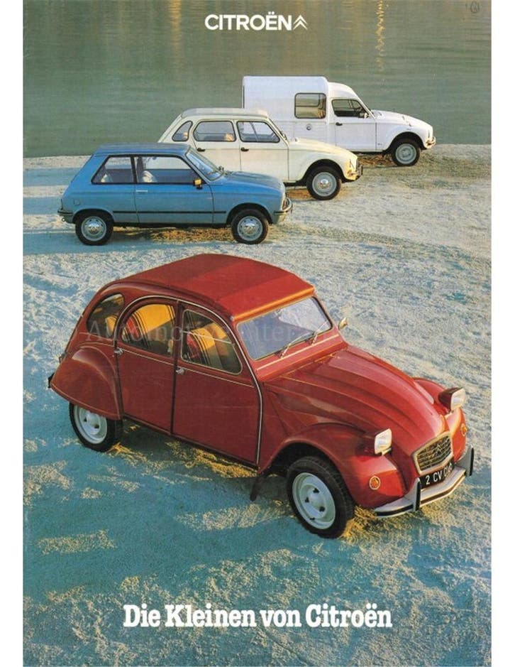 1981 CITROEN PROGRAMMA BROCHURE DUITS, Boeken, Auto's | Folders en Tijdschriften