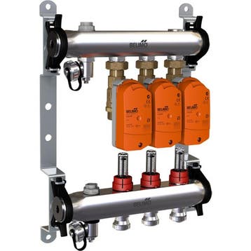 Collecteur Belimo 3 X Vannes De Zone 24VAC/DC 75s 2/3-Points, Verzenden