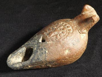 Laat-Romeins / Vroeg-Byzantijns Terracotta Olielamp –