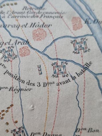 Egypte; Imprimerie impériale - Plan de la Bataille des