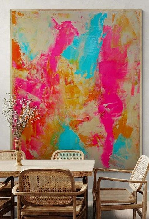 Giogia fl - El Tiempo Que Paso Contigo- XL -, Antiquités & Art, Art | Peinture | Moderne