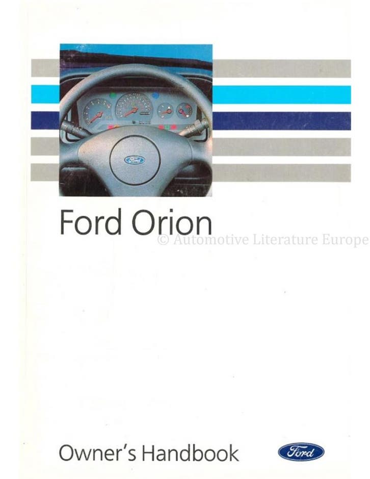 1992 FORD ORION INSTRUCTIEBOEKJE ENGELS, Autos : Divers, Modes d'emploi & Notices d'utilisation