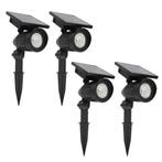 Buitenverlichting zonne-energie Set 4 stuks LED Solar tuinsp, Verzenden