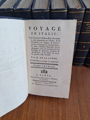 M. de La Lande - Voyage en Italie - 1786