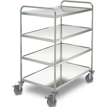 Serveerwagen | RVS | 4 Niveaus (800x500) | Zware Belasting, Verzenden