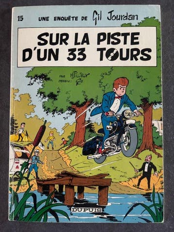 Gil Jourdan T15 + dédicace - B - 1 Album - EO - 1973, Livres