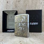 Zippo - Armor Case Lighter — Floral Engraved Design, Chrome, Nieuw
