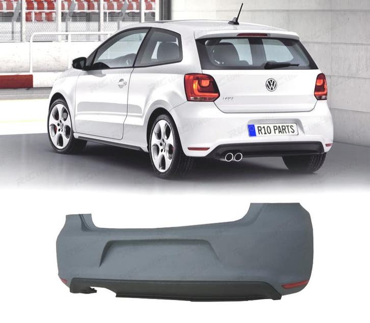 PARE-CHOCS ARRIÈRE VOLKSWAGEN VW POLO 14- LOOK GTI, Auto-onderdelen, Carrosserie, Verzenden