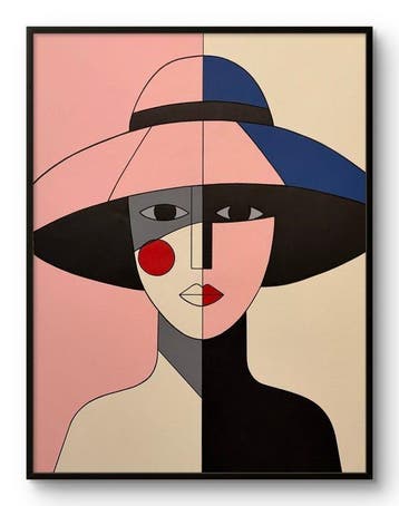 Marcel Mendez - Fragmented Face #72 -XL- ( No reserve )