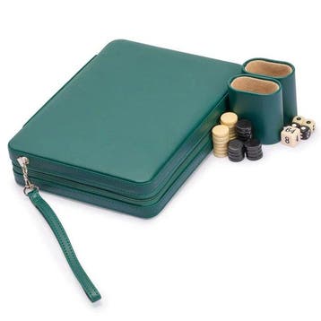 Schaakspel - Travel zipper backgammon set -