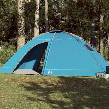 vidaXL Tent 8-persoons waterdicht blauw, Caravans en Kamperen, Tenten, Verzenden, Nieuw