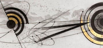 Walter Valentini (1928) - Nel cielo - cm 80 x 279