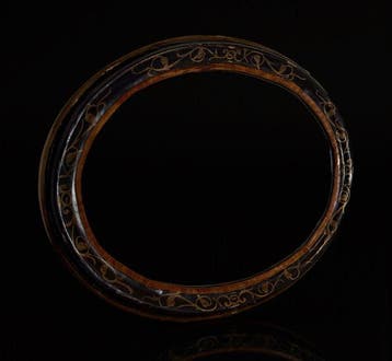 Cadre- Sicilienne de collection - XIXe siècle - Laque noire