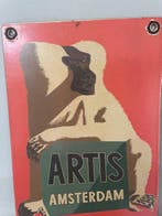 Emaille reclamebord – Artis Amsterdam – aap illustratie –