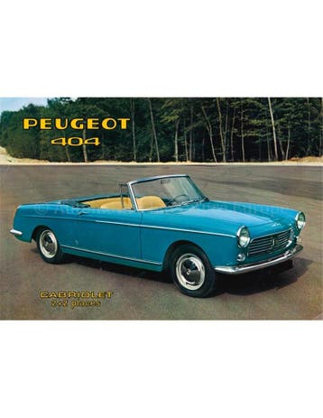 1961 PEUGEOT 404 CABRIOLET LEAFLET FRANS, Nieuw
