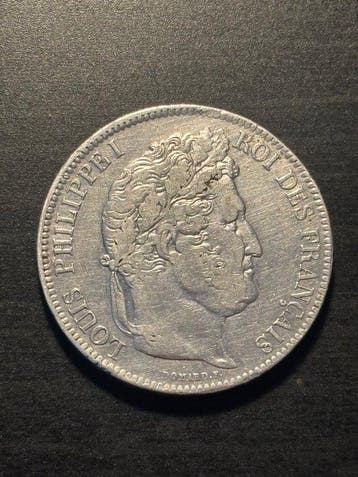 Frankrijk. Louis Philippe I. 5 Francs 1842-W, Lille (Zonder