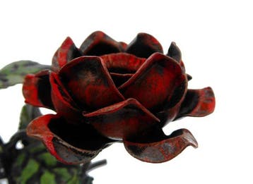 Candélabre Sculpture artisanale Rosa della Passione – Fer