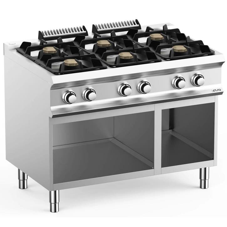 Fornuis | DOMINA PRO 700 | Gas | 6 Branders (6x 5.5kW) |, Zakelijke goederen, Horeca | Keukenapparatuur, Nieuw in verpakking, Verzenden