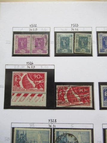 Frankrijk 1936 - Prachtige verzameling postzegels, Gestempeld