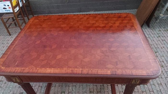 Eettafel (7) - Hout, Mahonie, Veneer - Eettafel verleng, Huis en Inrichting, Overige Huis en Inrichting