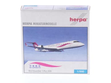 Schaal 1:500 Herpa 513876 Bombardier CRJ 200 CR Airways R..., Ophalen of Verzenden, Zo goed als nieuw