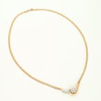 Collier - 14 carats Or jaune, Or blanc Diamant (Naturelle), Nieuw
