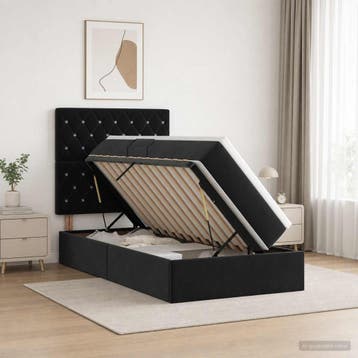 vidaXL Opslag bed met matras met hoofdeinde met opslag, Huis en Inrichting, Verzenden, Nieuw