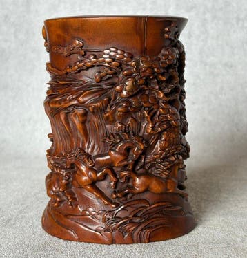 Pot à pinceaux - Wood - Buis